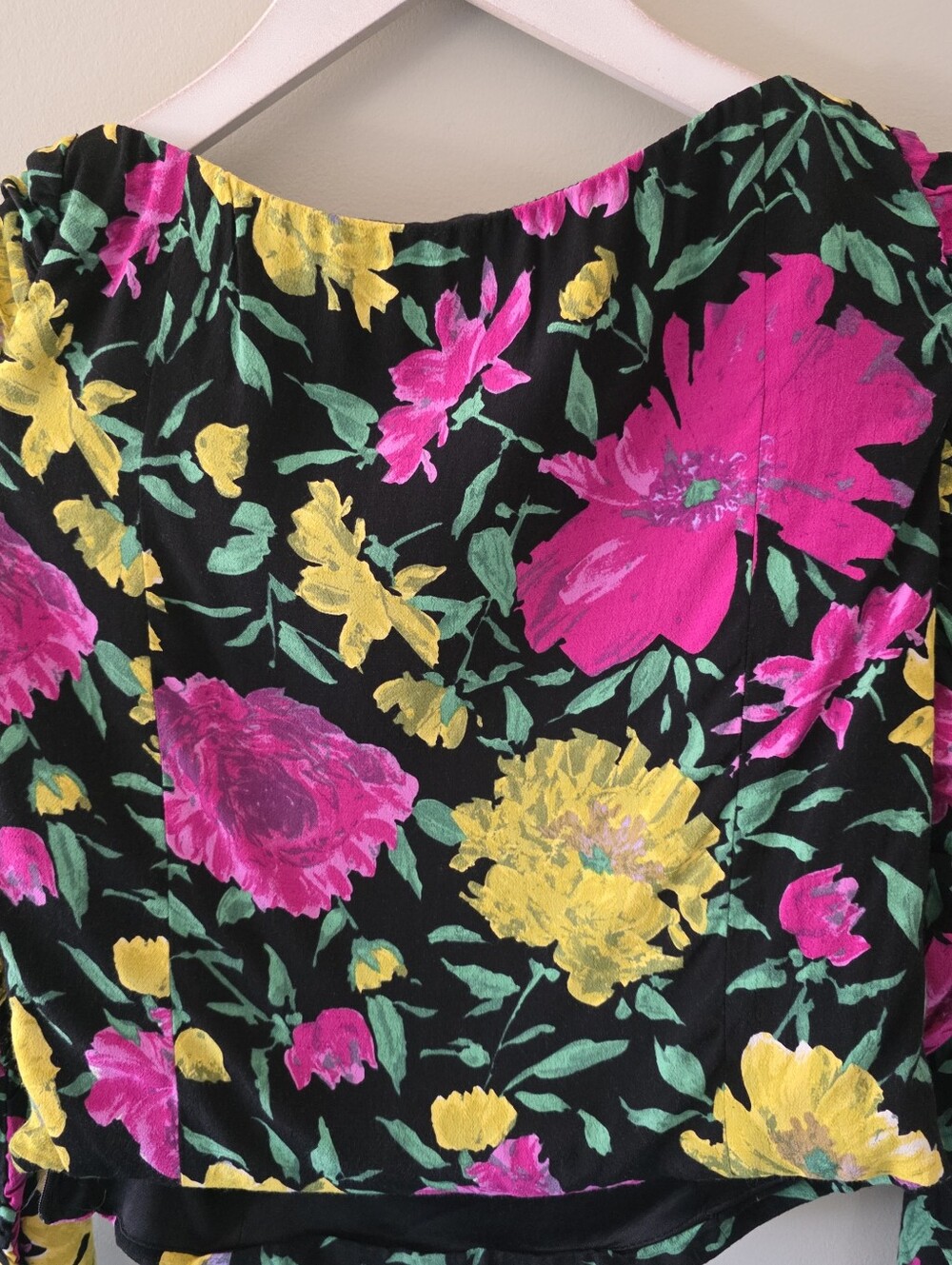 NWOT Zara M Romantic Coquette Girl Feminine Floral Ruched Sweetheart Crop Top - Picture 12 of 15